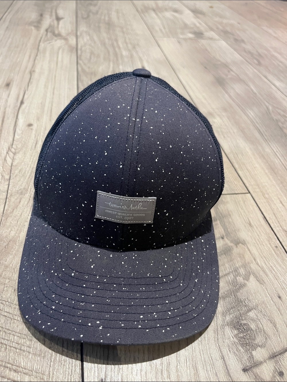 Travis Mathew Navy Blue Speckled Snapback Hat
